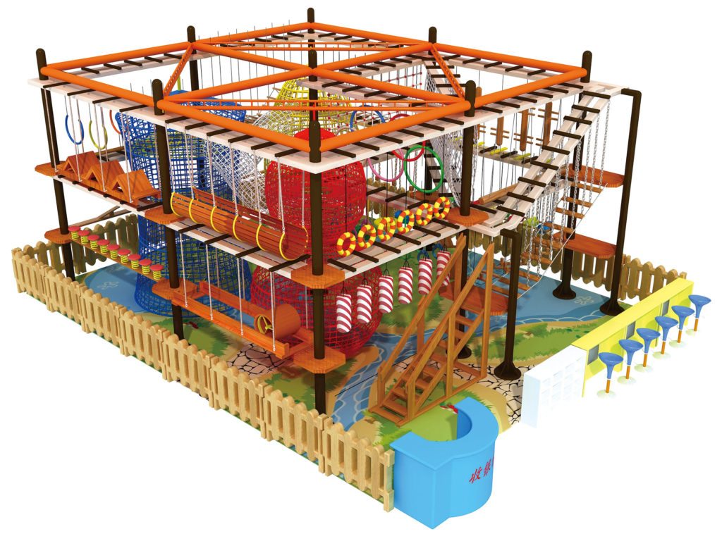 Rope Play children playground equipment for climbing