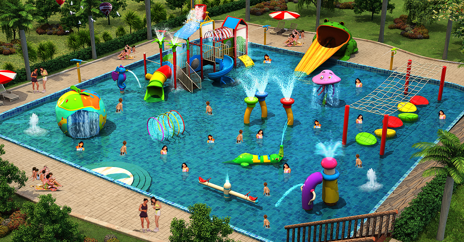  large outdoor water game structure water playground for sale