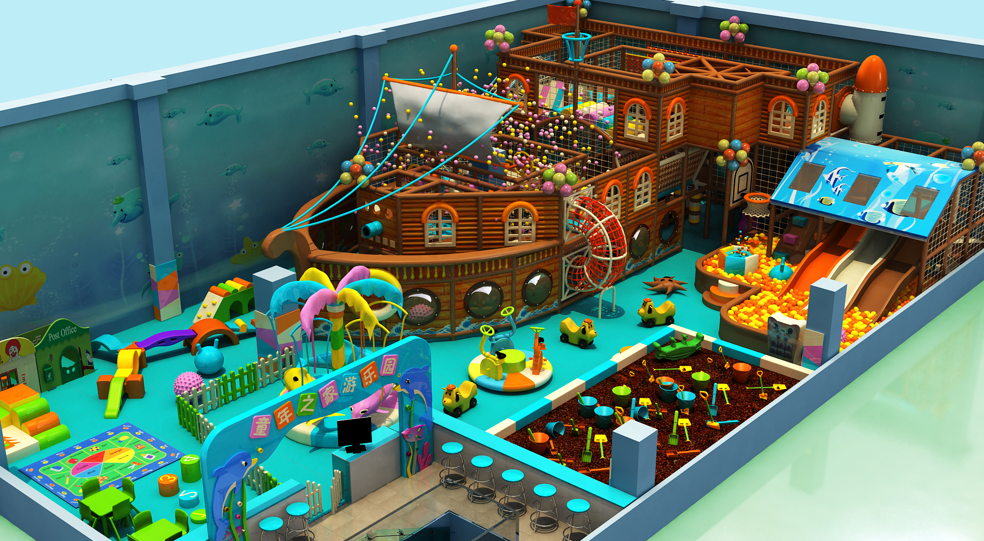 Ocean indoor playground