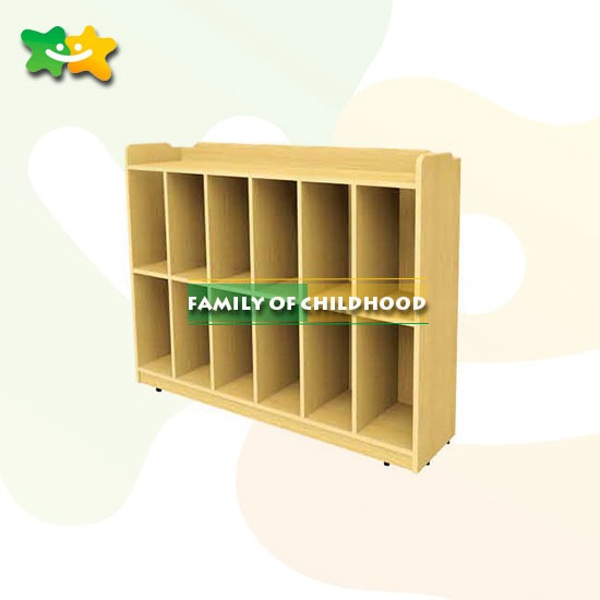 School Wood Shelves Kids Bookshelf In Daycare With Ce