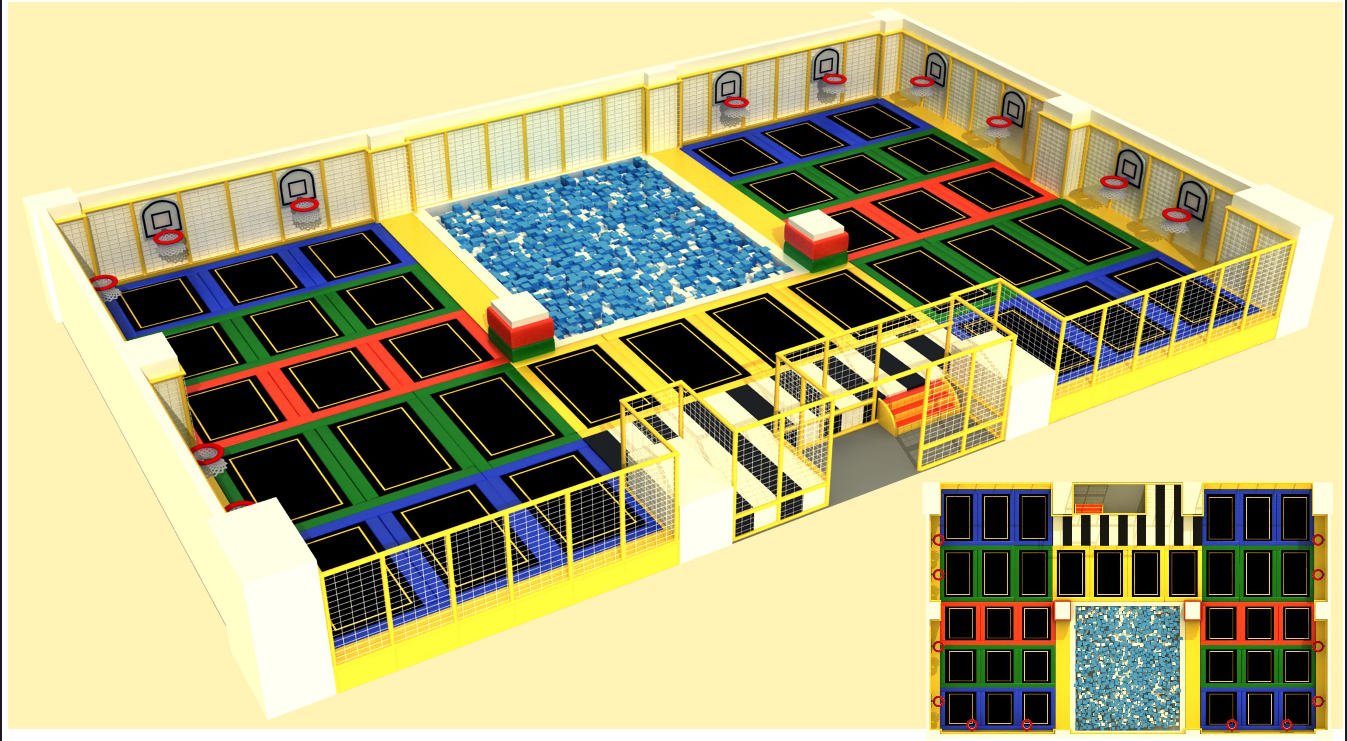 Trampoline park project,Trampoline park playground,Trampoline equipment