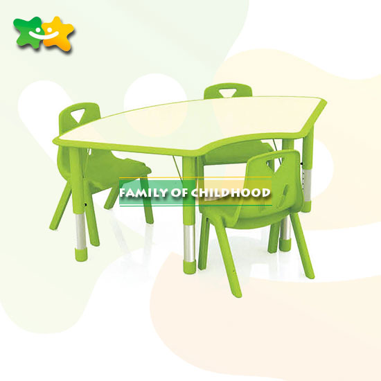 Plastic Study Table Preschool Furniture With Iso Ce