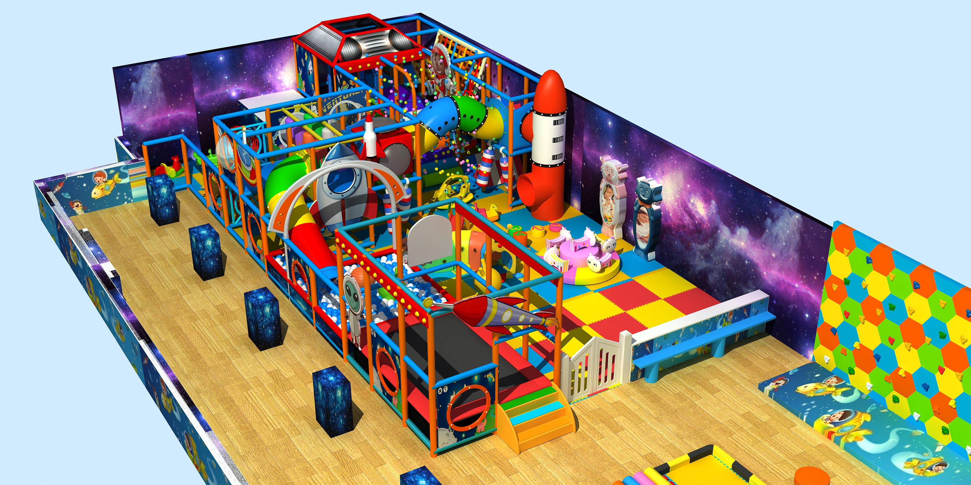 Customer's indoor playground equipment project from India