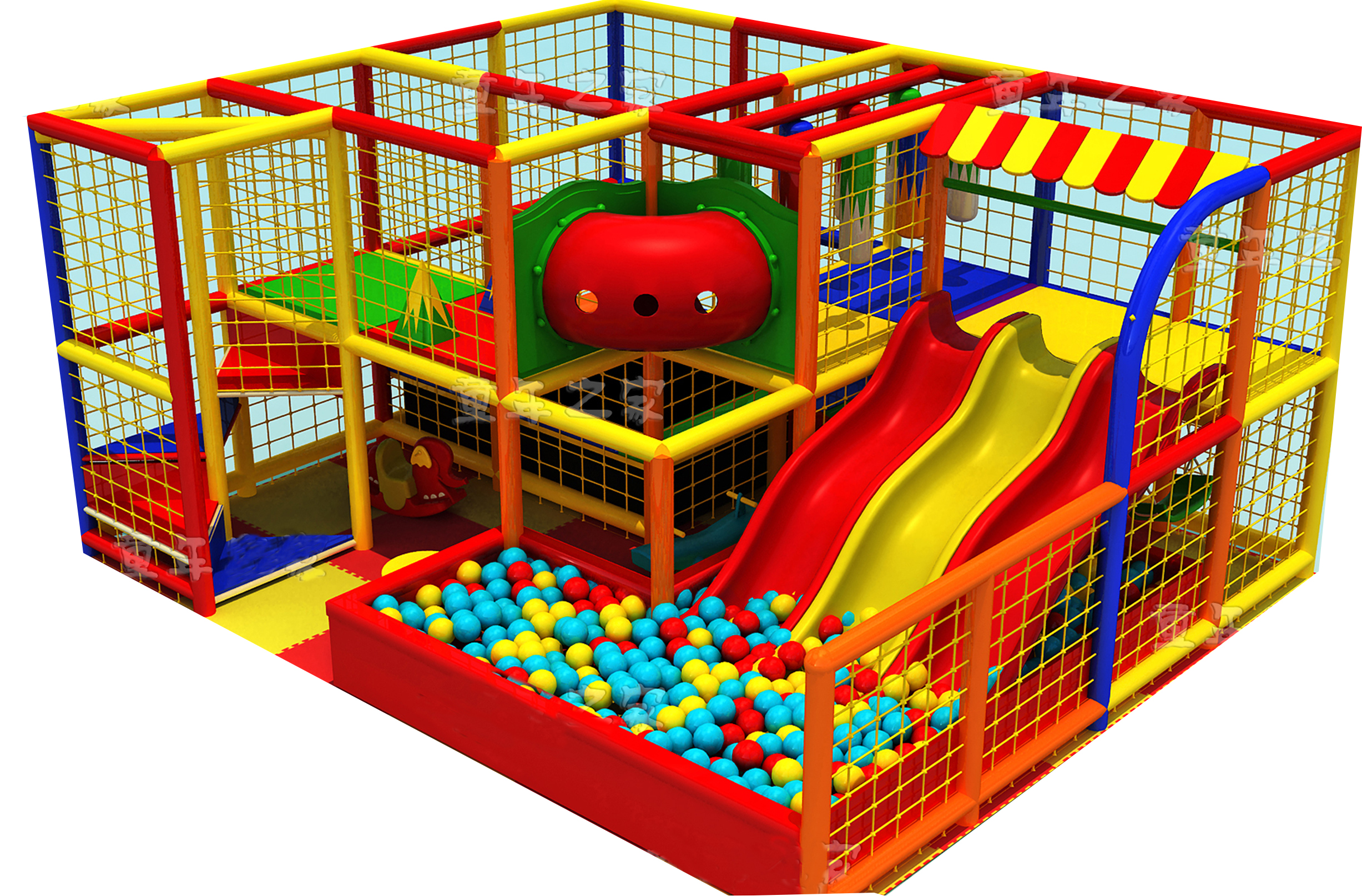 Indoor playground /Outdoor playground to accompanying children well