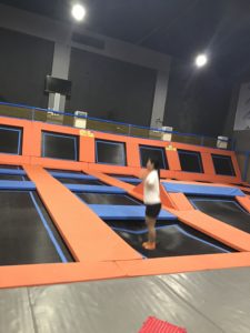 Trampoline functional area