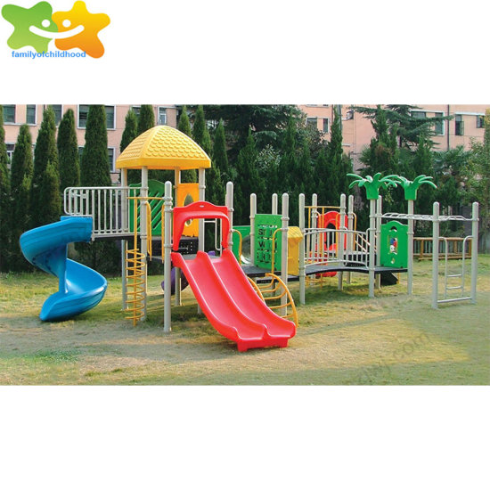 Outdoor Unique Design Residential Platform Slide Plastic Playground Slide