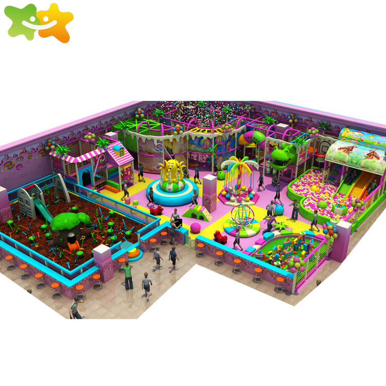 Indoor Soft Play Land,Kids candy Paradise Playground,family of childhood