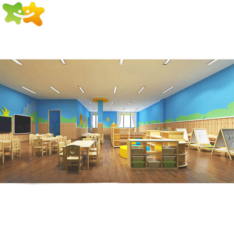 Kindergarten Preschool Wooden Multi-functional Integration Activity Room School Furniture,family of childhood