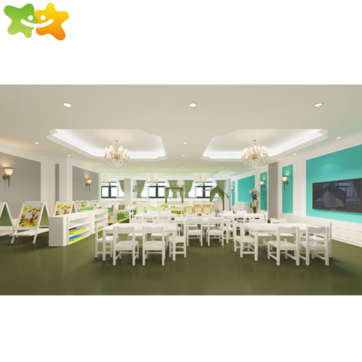 Kindergarten Preschool Wood classroom Furniture table and chair