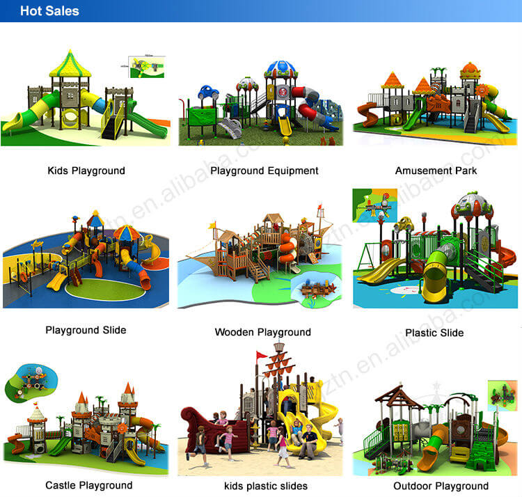 Kids Outdoor Playground Equipment Kindergarten Plastic Slide For Children