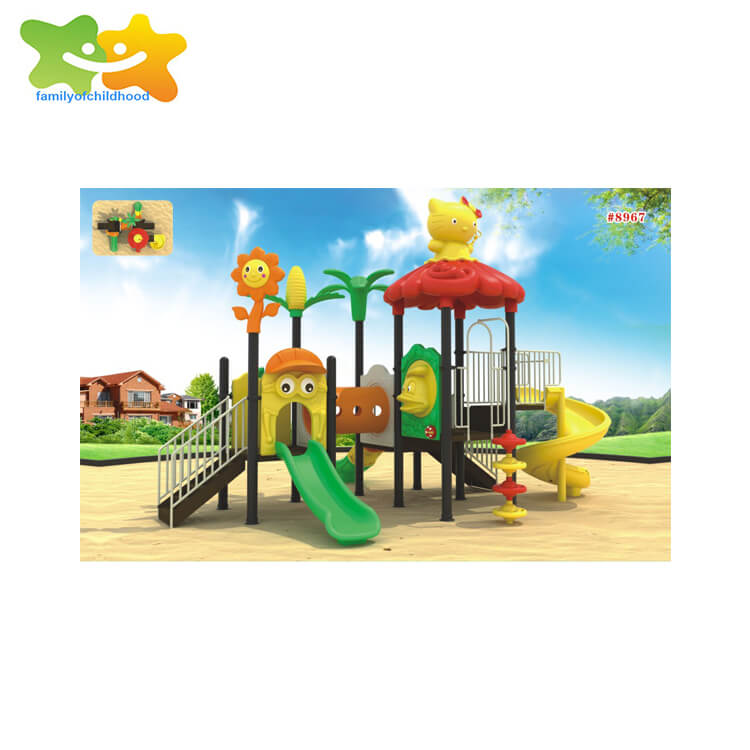 plastic garden slide