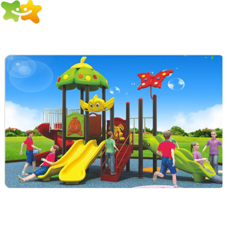 Children theme park equipment outdoor playground slides and swing for sale