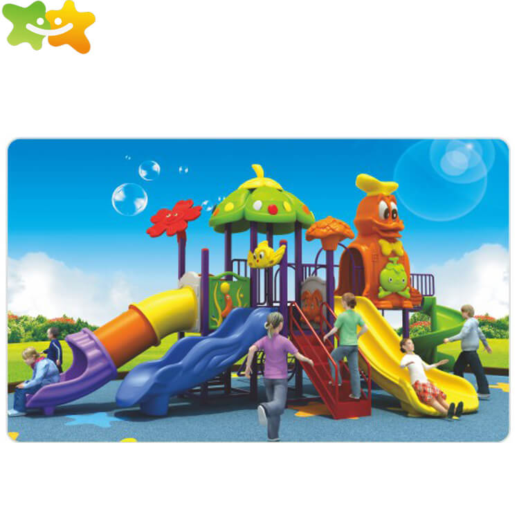 Children theme park equipment outdoor playground slides and swing for sale