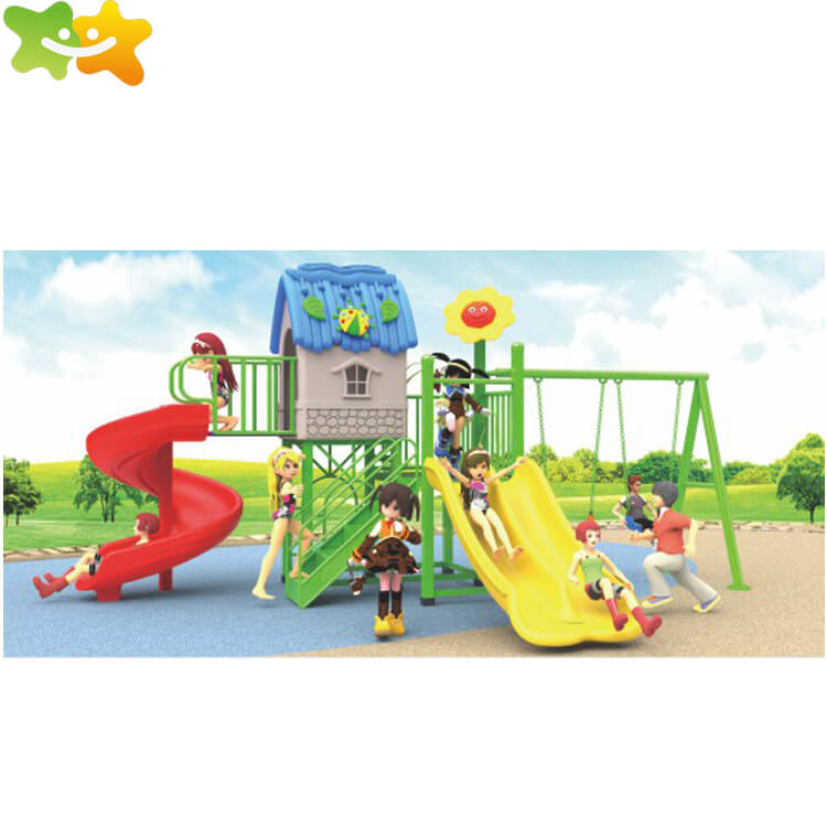 Cheap Outside Playground Garden Children Outdoor Plastic Playground Equipment Slide