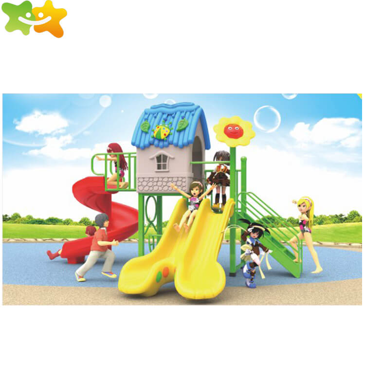 Cheap Outside Playground Garden Children Outdoor Plastic Playground Equipment Slide