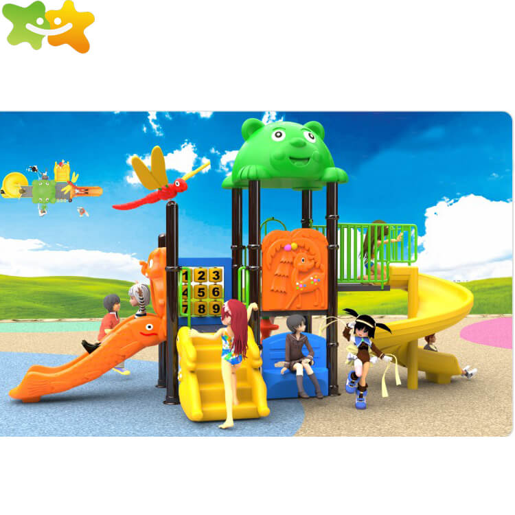 kids' play slide outdoor toy plastic kids outdoor slide for sale