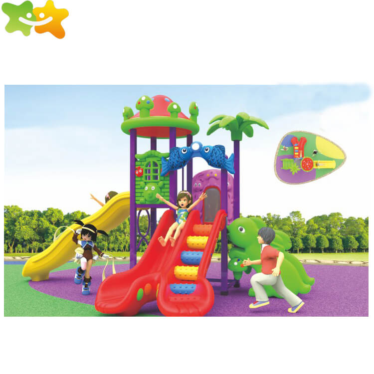 Popular Amusement Park Kids Toys Plastic Outdoor Playground Equipment Slide