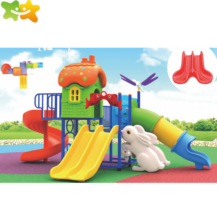 High-Quality Commercial Plastic Outdoor Kids Playground Slide For Sale