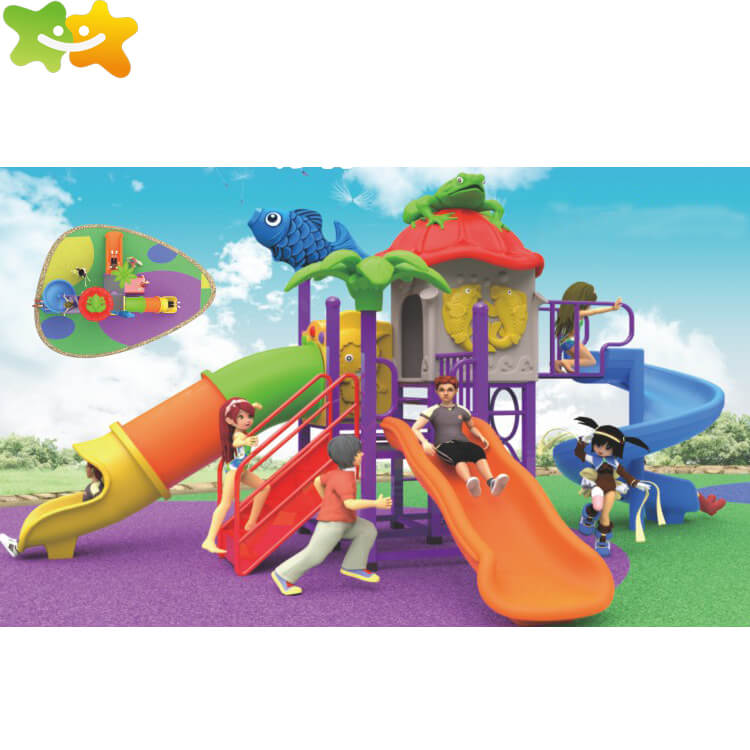 High-Quality Commercial Plastic Outdoor Kids Playground Slide For Sale