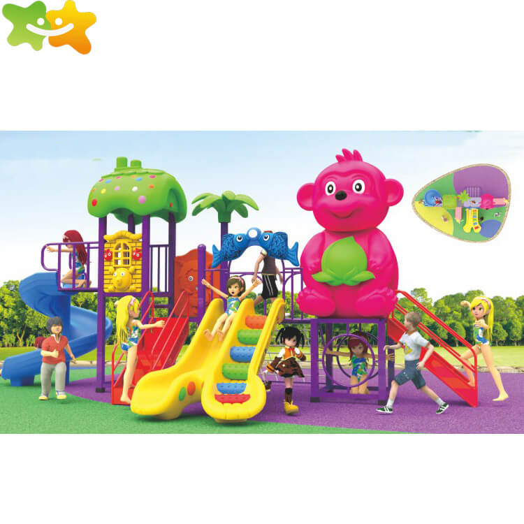 High-Quality Commercial Plastic Outdoor Kids Playground Slide For Sale