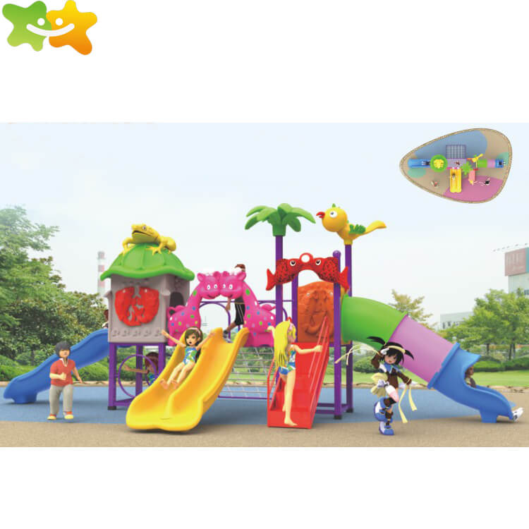 High-Quality Commercial Plastic Outdoor Kids Playground Slide For Sale