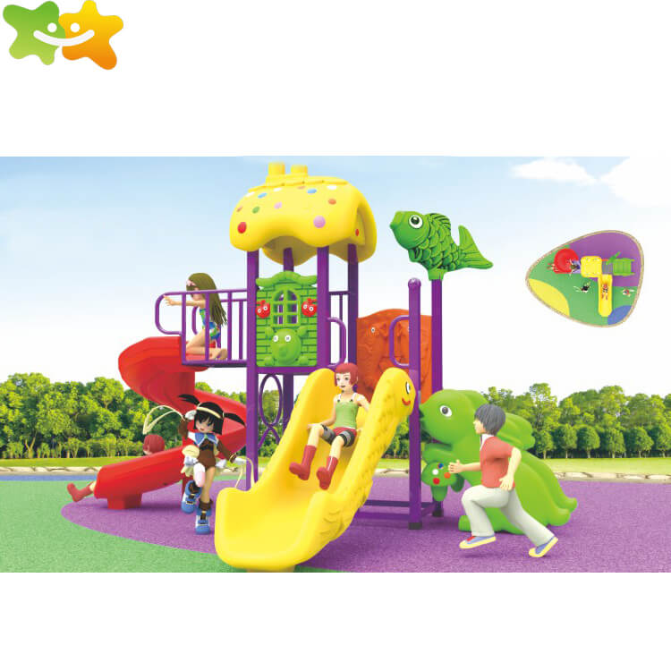 High-Quality Commercial Plastic Outdoor Kids Playground Slide For Sale