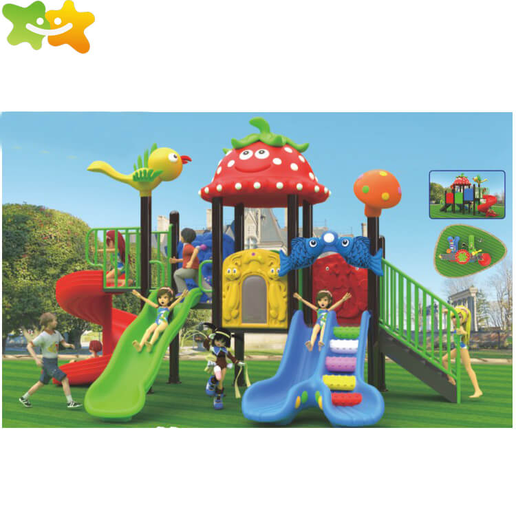 Kids Outdoor Playground Equipment Kindergarten Plastic Slide For Children